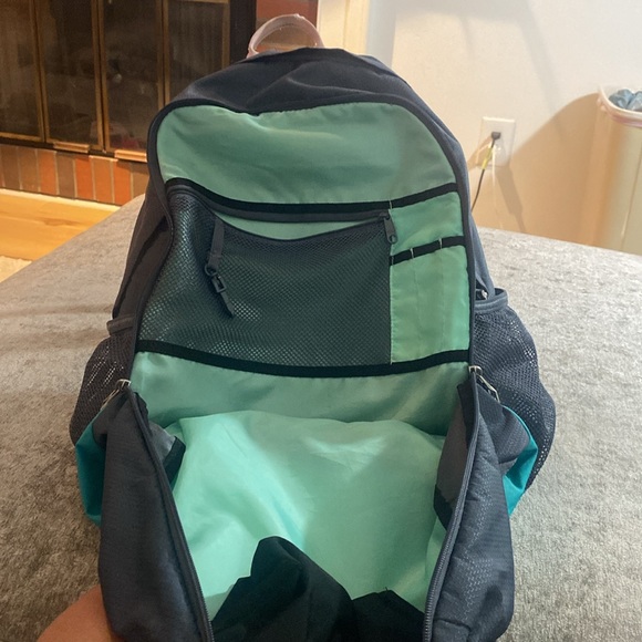 Adidas Load Spring Gray, Teal & Rainbow Backpack. {289} - Picture 6 of 11